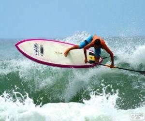 yapboz Paddle surfing